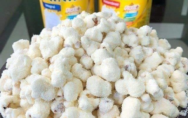Ninguém resiste uma pipoca de leite ninho