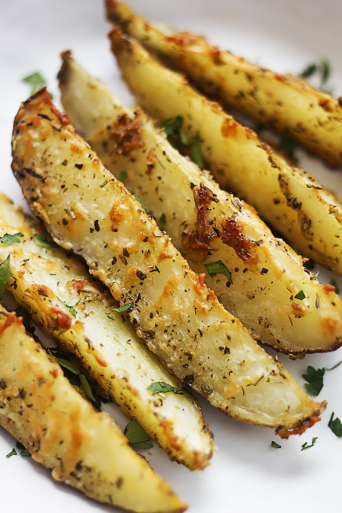 Batatas Assadas com Alho, Temperos Delíciosos e Parmesão