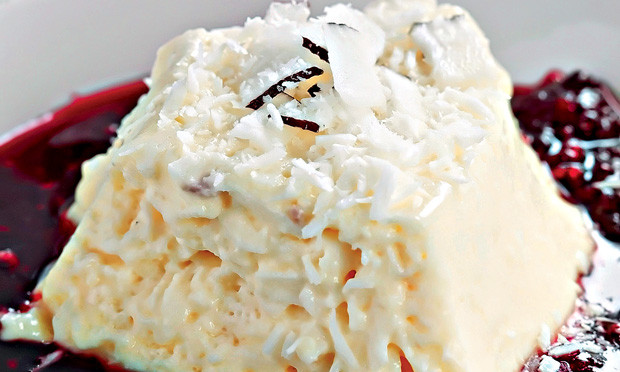 Mousse de coco: Leve e muito saboroso