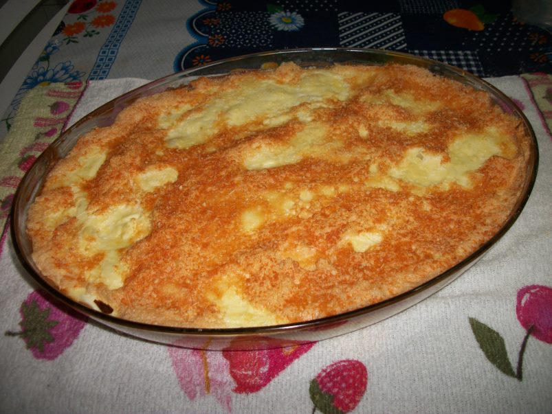Couve-flor Gratinada com Molho Cremoso e Queijo