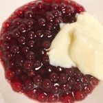 Sagu de Vinho com Creme de Baunilha