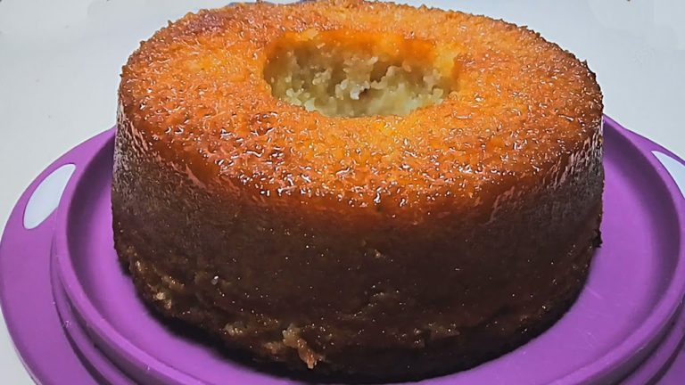 Pudim de Mandioca com Leite Condensado