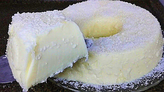 Pudim de leite com coco sem ovos e sem forno pura delícia…