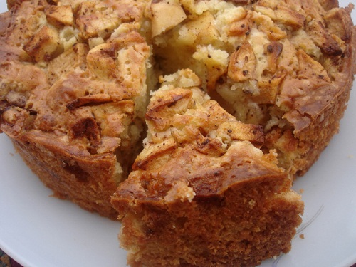Bolo de maçã de liquidificador