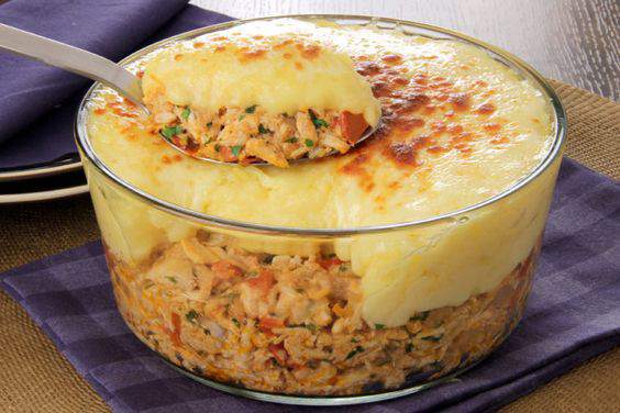 Escondidinho de Frango e Mandioca:Muito Fácil de Fazer