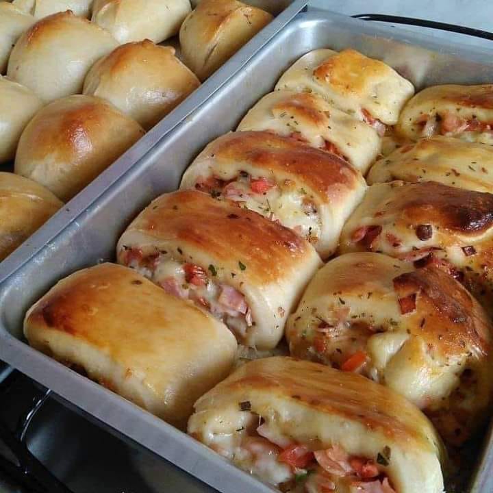 Enroladinho de Presunto e Queijo “Fica uma delícia”