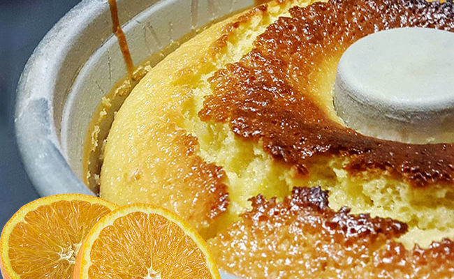 Bolo de Laranja de Liquidificador: Massa Fofinha