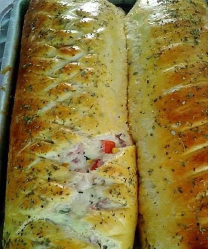 Pão recheado fácil