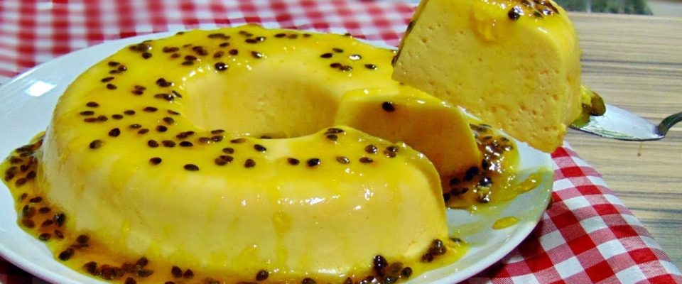Pudim de Maracujá simples