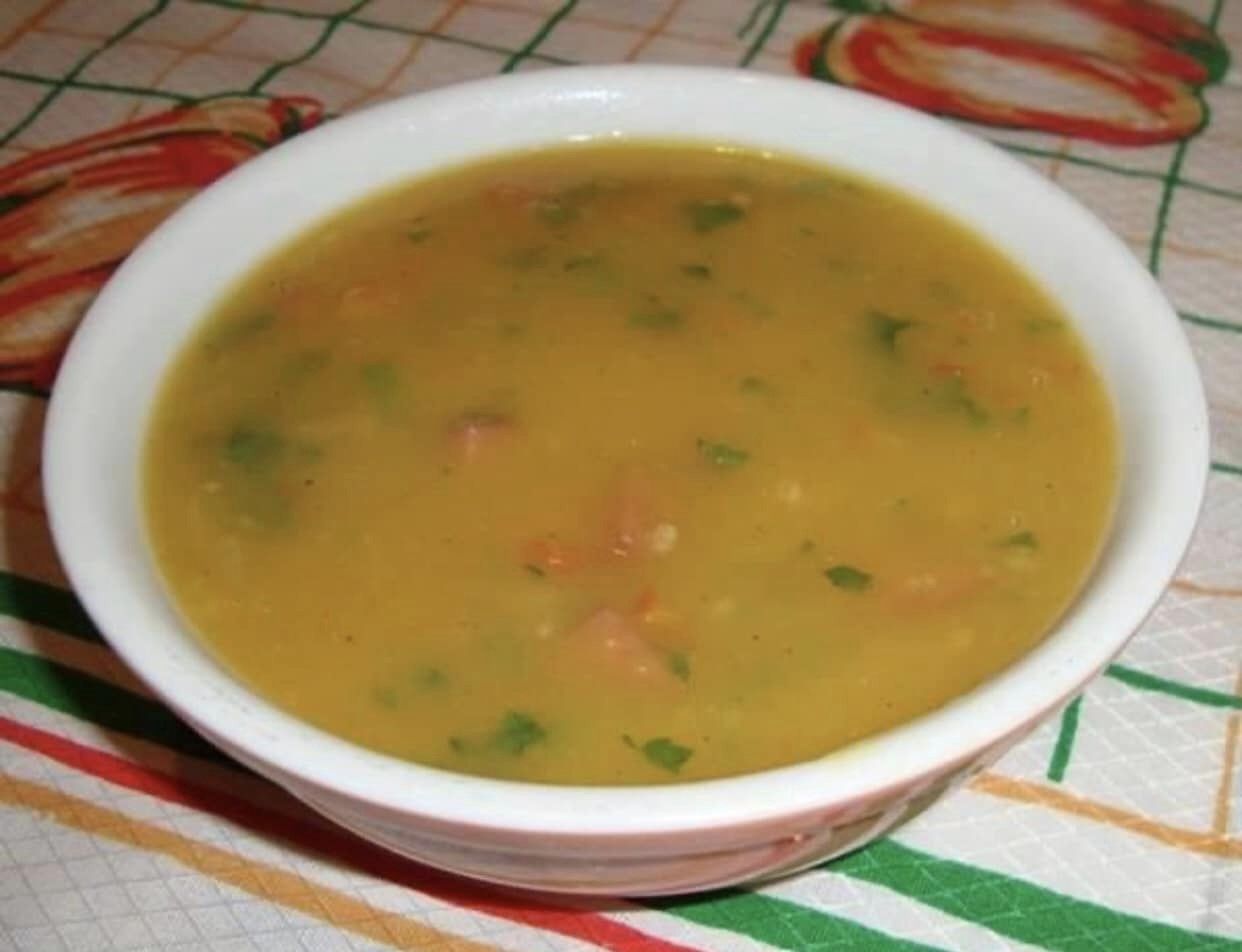 Creme de mandioquinha com calabresa