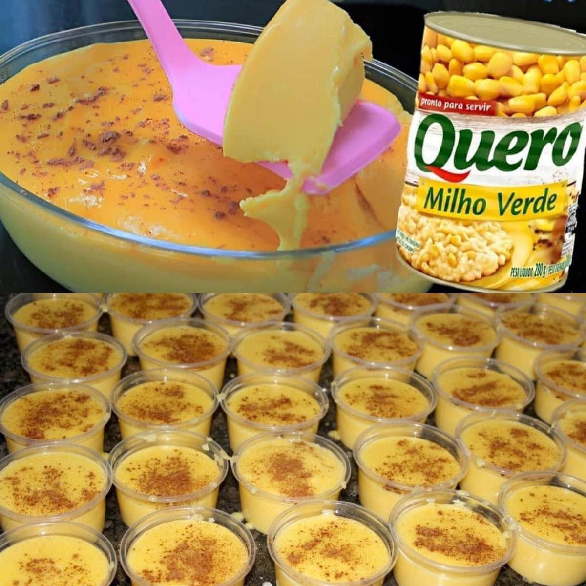 Curau com Milho de Latinha Cremoso e Fácil