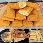 Cigarrete de Presunto e Queijo com Massa Crocante