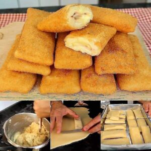 Cigarrete de Presunto e Queijo com Massa Crocante