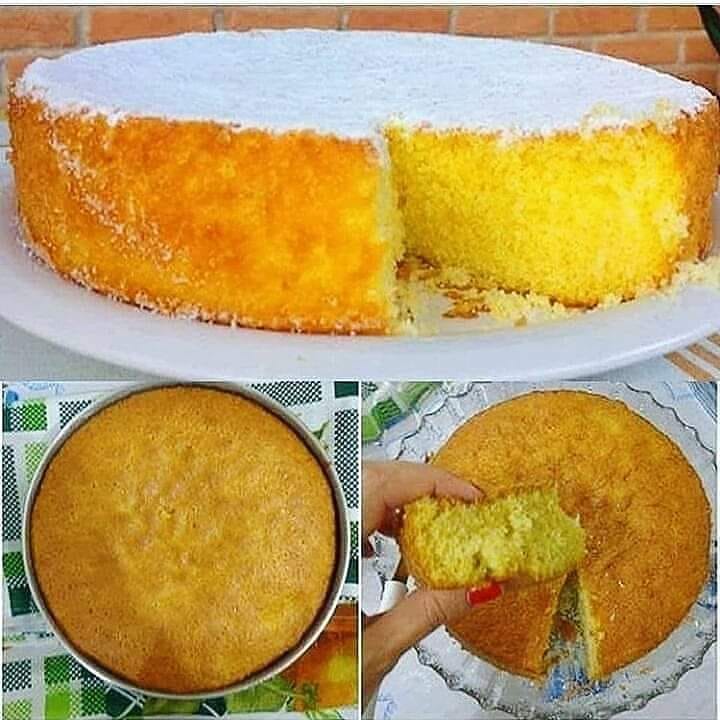 Bolo de laranja de liquidificador super fácil