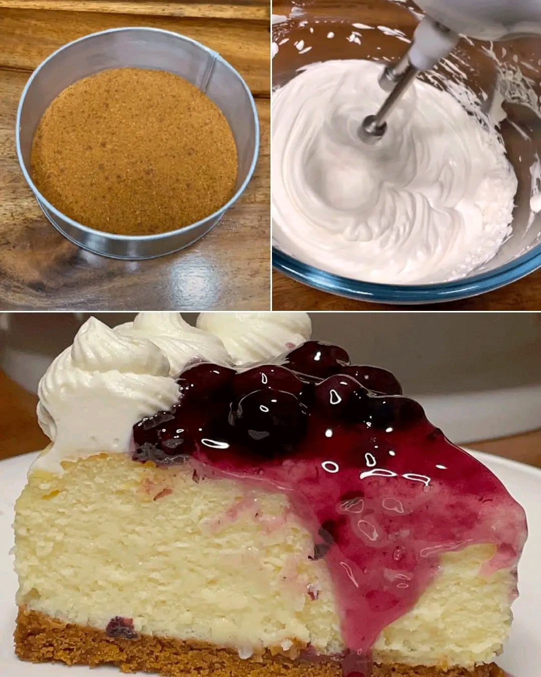 Torta de amora com iogurte