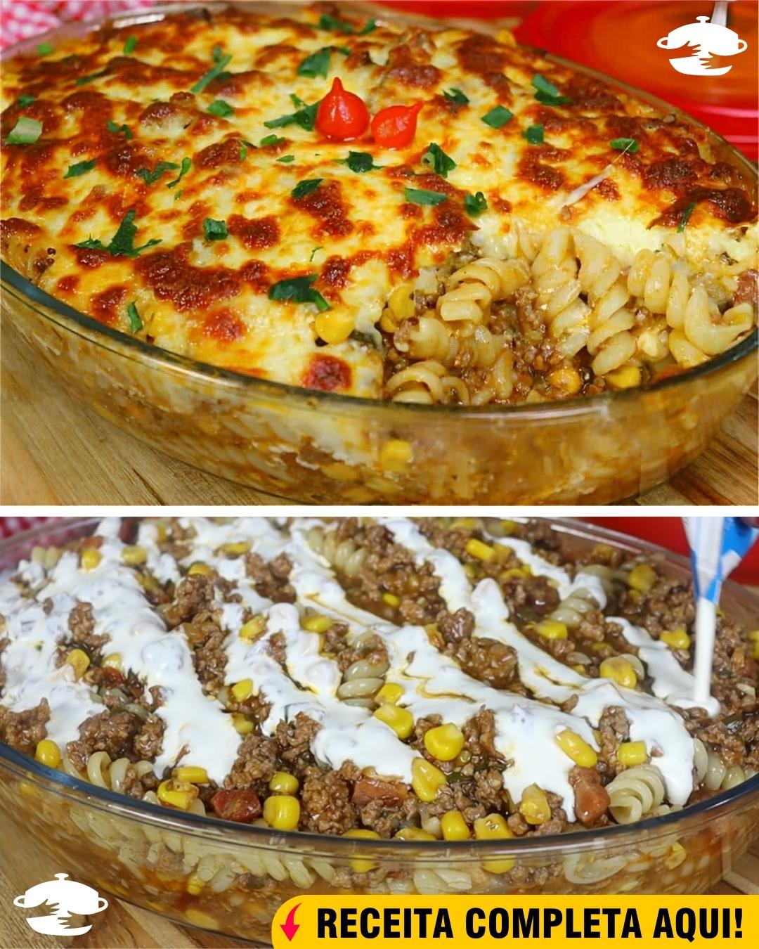 Macarronada Recheada e Cremosa