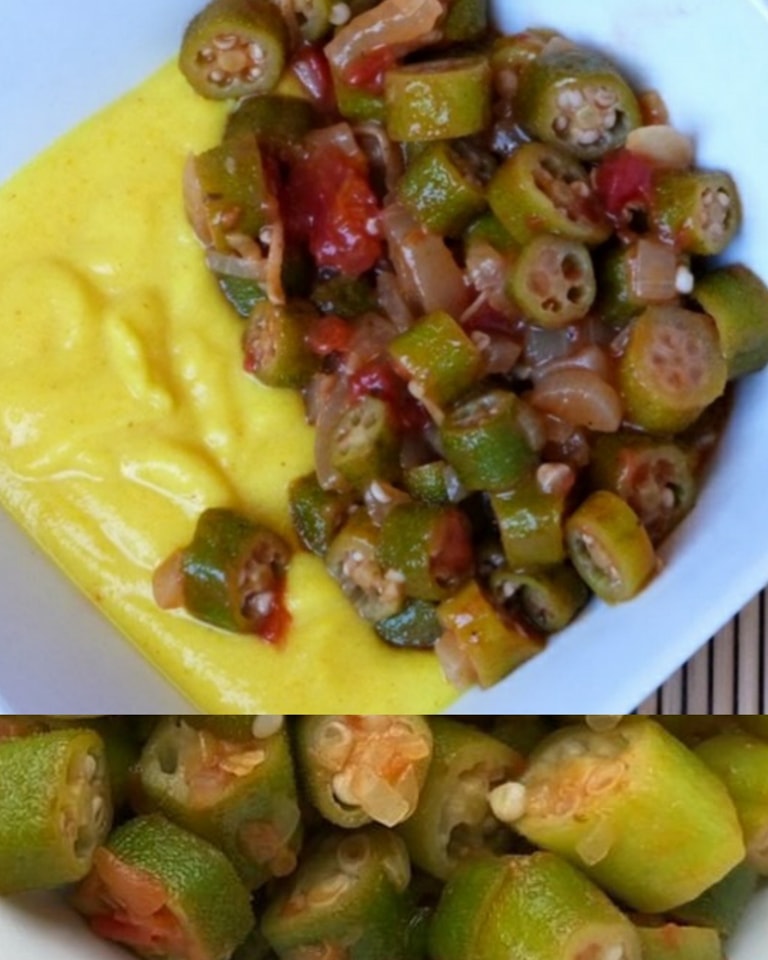 Receita de Polenta com Quiabo