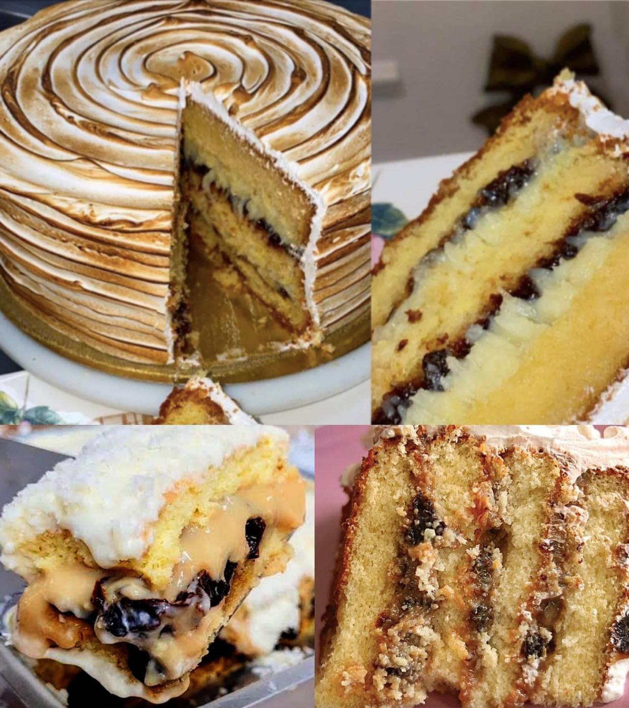 Bolo Olho de Sogra com Coco e Ameixa