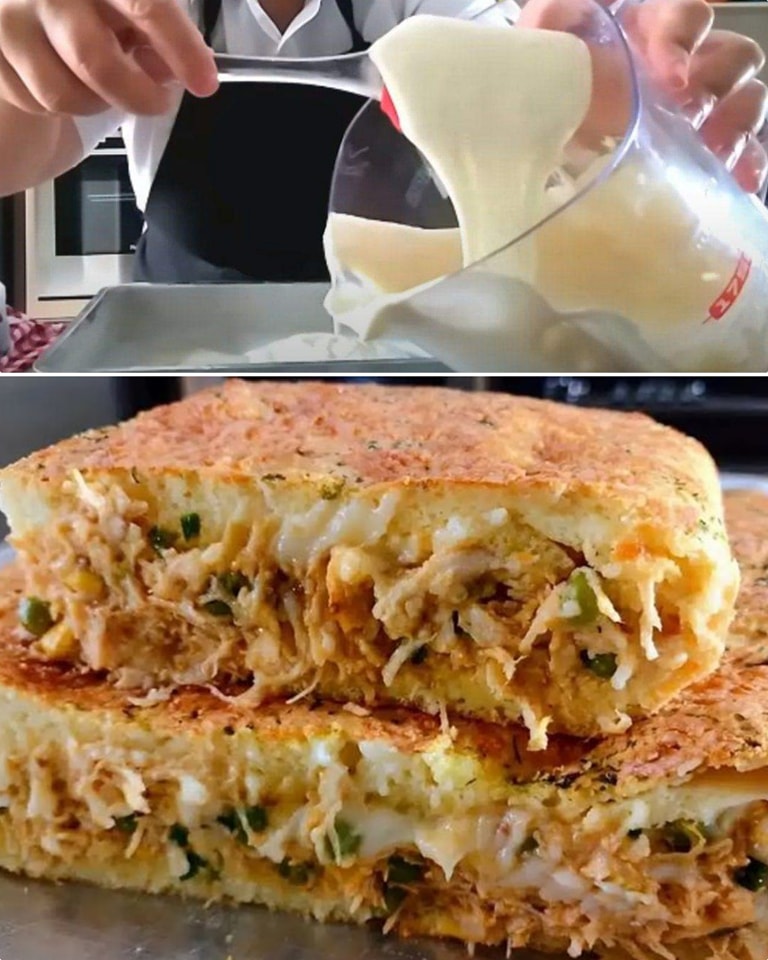 Massa de Torta de Liquidificador com Frango Cremoso