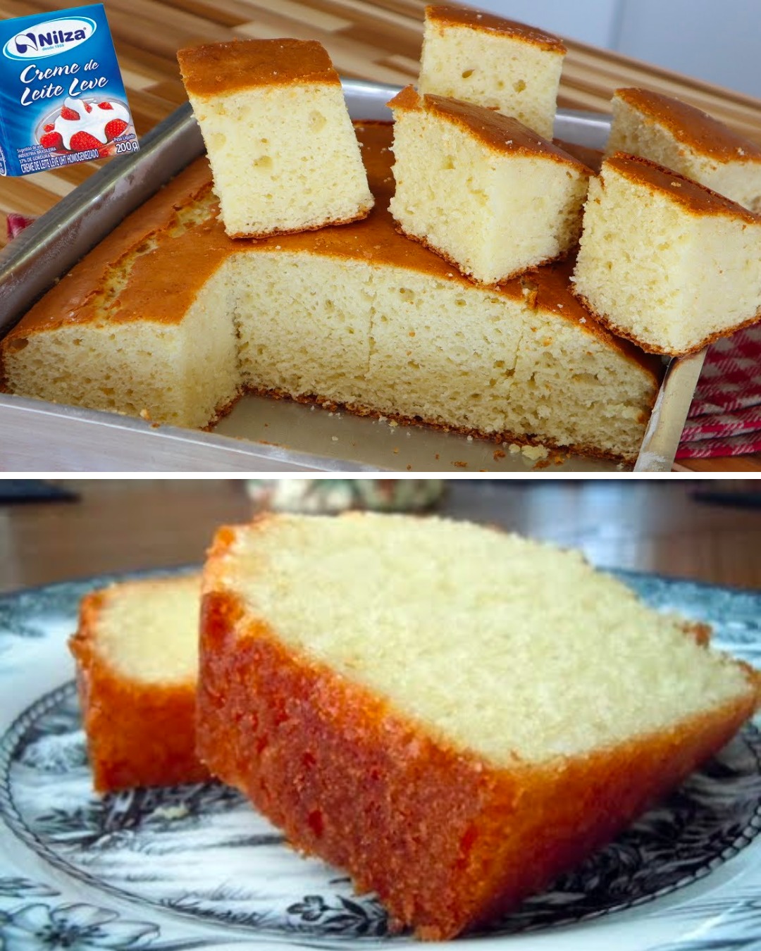Bolo de Creme de Leite Fofinho e Fácil de Fazer