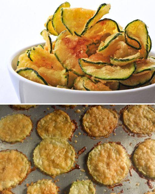 Chips de abobrinha na Air Fryer