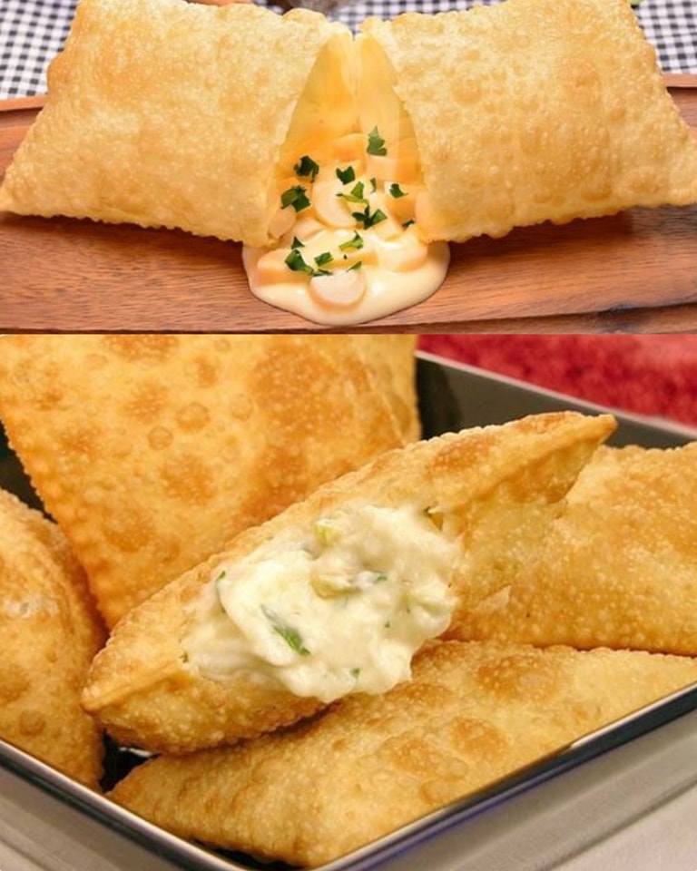 Recheio de Palmito bem cremoso para o Pastel