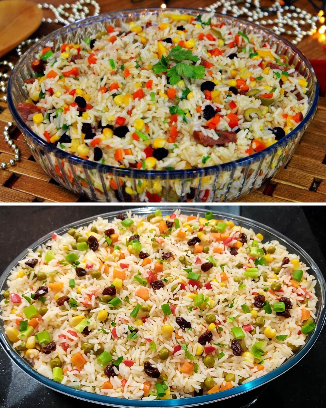 Receita de Arroz Natalino Simples e Delicioso