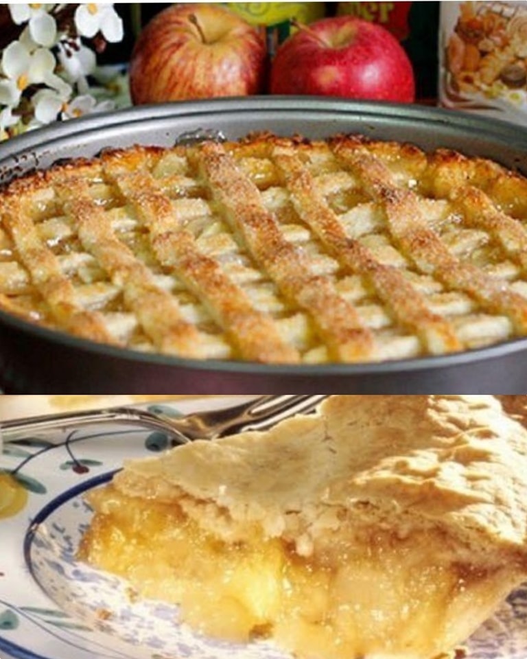 Torta de Maçã Americana Clássica com Creme