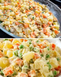 Salada de Maionese Caseira com Maçã e Legumes