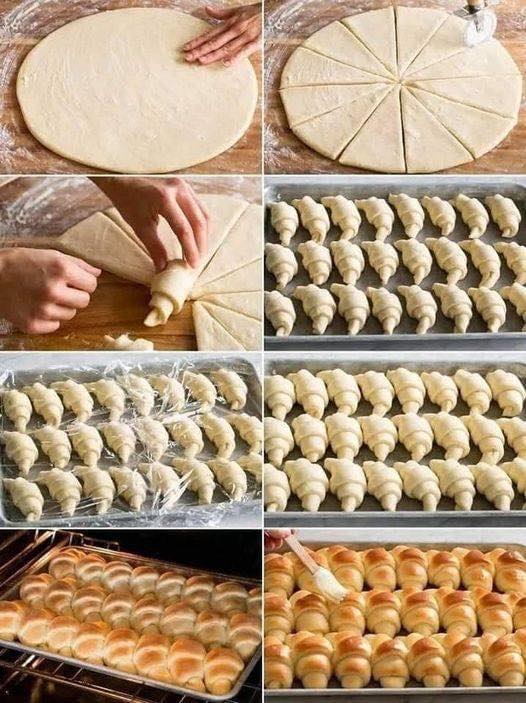 Croissant Fácil Recheado: Presunto e Muçarela no Forno