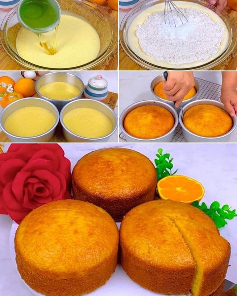 Bolo de laranja molhadinho sem leite e farinha de trigo