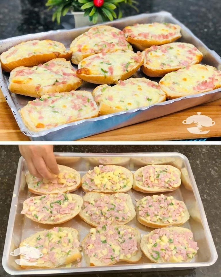 Lanche com pão amanhecido: recheado e gratinado no forno